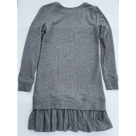 Polo Ralph Lauren Sweatshirt Dress Girls XL (16) Gray Ruffle Warm Holiday - Picture 2 of 8